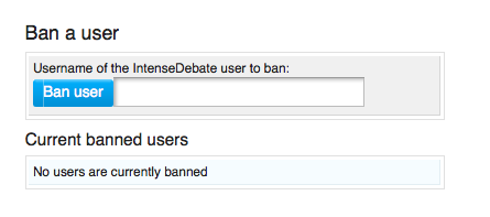 ban user